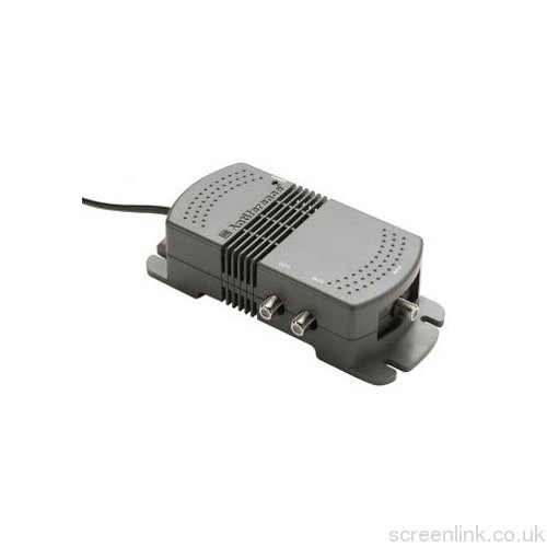 Antiference 2 Outputs VHF UHF TV Aerial Signal Booster Amplifier